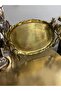 Royal Metal Aluminum Oval Decorative Tray Gold 38X21Cm - 5