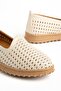 Ruth Women's Beige Genuine Leather Orthopedic Ballerinas - 3