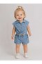 Isyiz Baby Girl Denim Shorts Set
