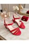 Red Stone Heelled Dress Shoes