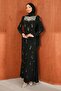 Black Stone Fish Model Evening Dress - 3