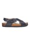 Black Cross Strap Sandals - 2