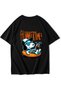 Unisex Oversize Summertime Snoopy T-Shirt Black