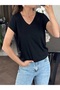 V-Neck Basic Tee - 4