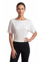 Women's Ecru Blouse with Lace Sleeves and Stylish Detailing - 4