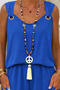 Women's V-Neck Bohemian Casual Blouse Shorts Set - 3