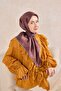 Twill Silk Scarf Minimal Pattern Tile 90X90 - 2