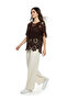 Woven Crochet Top with Sequin Detail - 3