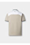 Beige Cotton Blend Men Premium Polo T-Shirt - 3