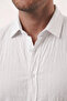 White Line Textured Wrinkle-Resistant, Iron-Free Comfortable Fit Men's Shirt 2602607 - 6