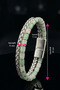 Men's Steel Bracelet with Aventurine Natural Stone and Steel Mesh Detail, Magnetic Lock Bracelet - 2