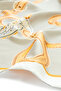 Stone Peach Shawl Patterned Silk Scarf - 2