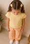 Girl's Embroidery Detailed Wide-Legged Trousers Set, Comfortable Cut, Casual Stylish Combination - 5
