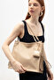 Women's Shoulder Bag Large Volume Modern Design Stylish Daily Model Beige - 2
