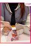 Rose Edges Gold Detailed Lucky Cat Stand Luxury Silicone Case for Redmi Note 8 Pro - 5