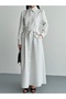 Women's Belted Detailed Polka Dot Shirt Dress