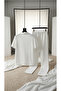 Men's White Short Sleeve Wrinkled Fabric T-Shirt and Sweatpants Set Combination - 2