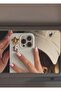Gold Phone Charm with Stone Panda Figure