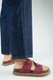 Tulipan Women's Genuine Leather Cherry Slippers with Straps - 6