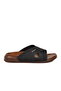 Black Cross-Strapped Lightweight Men's Slippers Pc-7412 m - 3