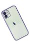 Ilkeshop New iPhone 12 Case with Lens Silicone (230319) - Purple - 3