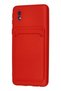 Ilkeshop New Galaxy A01 Core Case Kelvin Silicone with Business Card Holder (233755) - Red - 3