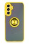 Ilkeshop New Galaxy A24 4g Case Montreal Silicone Cover with Ring (111528) - Yellow