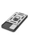 Ilkeshop New Galaxy A04E Case Pars Silicone with Lens Ring (113234) - Silver - 4