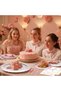 Pink Bow Party Supplies: Birthday Decor Plates & Napkins for Girl Bachelorette, Bridal, Baby Shower - 7