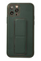 Ilkeshop New iPhone 12 Pro Case Coco Leather Stand Cover (164644) - Green