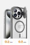 Ilkeshop New iPhone 15 Pro Case Telescope Lens Magsafe Silicone Cover - (201008) Titanium Gray - 5