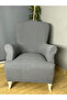 Bohem Cotton Fabric Sultan Protrussion Model Complete Dressing Chair Cover, It Is a Thick Fabric. - 2