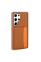 Galaxy S25 Ultra Compatible Case with Card Holder and Business Card Compartment X-Kart Silicone Cover T40470 - Brown - 6