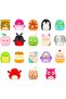 Squishmallows Squish-A-Longs Series 3 Surprise Pack 3 Figures Ring Bag Mini Toy 2.5 cm - 6