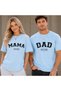 Men's and Women's Combination Oversize T-Shirt with Mama Print, 100% Cotton T-Shirt, Comfortable Fit (Sold Individually)