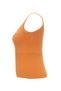 Women's Tan U-Neck Thick Strap Ribbed Knitwear Athlete Blouse - 5