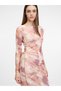Rochie midi roz deschis - 2
