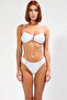 Women's Bikini Set Strapless Underwire-Free Covered Snake Patterned Accessories Regular Waist Slip Bottom Knitted Shiny - 4