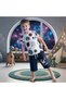 Planets Planet Printed Summerwear Children's Short Sleeve Shorts Crew Neck T-Shirt Bottom Top Set