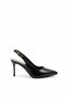 Crey Black Skin Women's Heeled Shoes
