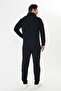 Men's Cotton Zippered Tracksuit Set Black 9530-S - 6