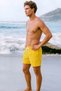 Men's Swim Shorts Quick Dry Short Length Lace up Elastic Waist Zipper Pocket Swimming Pool Shorts - 4