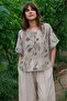 Botanica |   Handwoven 100% Cotton Ecoprint Shirt - Grey-Green - 1102 - 3
