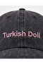 "Turkish Doll" Embroidered Baseball Cap "Turkish Doll" Embroidered Washable Hat / "Washable Hat / Washable Cap" - 3
