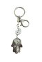 Red Fatma Ana Hand Figured Evil Eye Beaded Keychain - 2