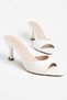 Bonbon White Colored Heeled Slippers - 3