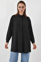 Women's Long Sleeve Black Shirt Tunic