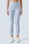 Women's Seamless Compression High-Waist Ankle Strap Seamless Leggings - 7