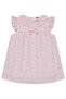 Embroidered Dress with Ruffles on Collar and Sleeves for 6-18 Months - Pink