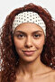 Pink with Polka Dots and White with Polka Dots 95% Cotton Stretchy Headband - 2